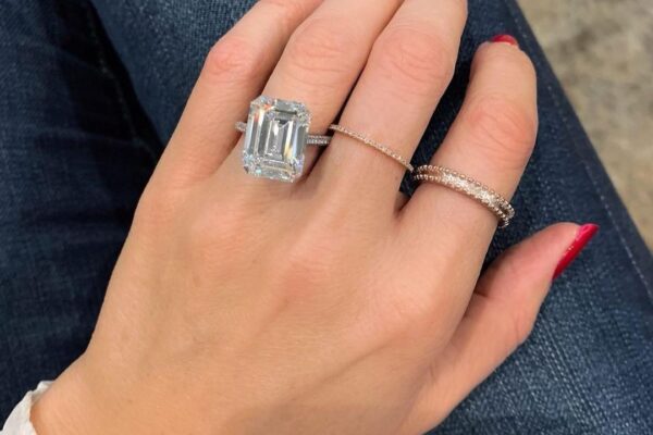 Emerald cut rings for classic bridal style Emerald cut engagement ring