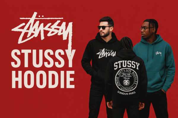 Sportlich trifft urban: Stussyhoodie Look