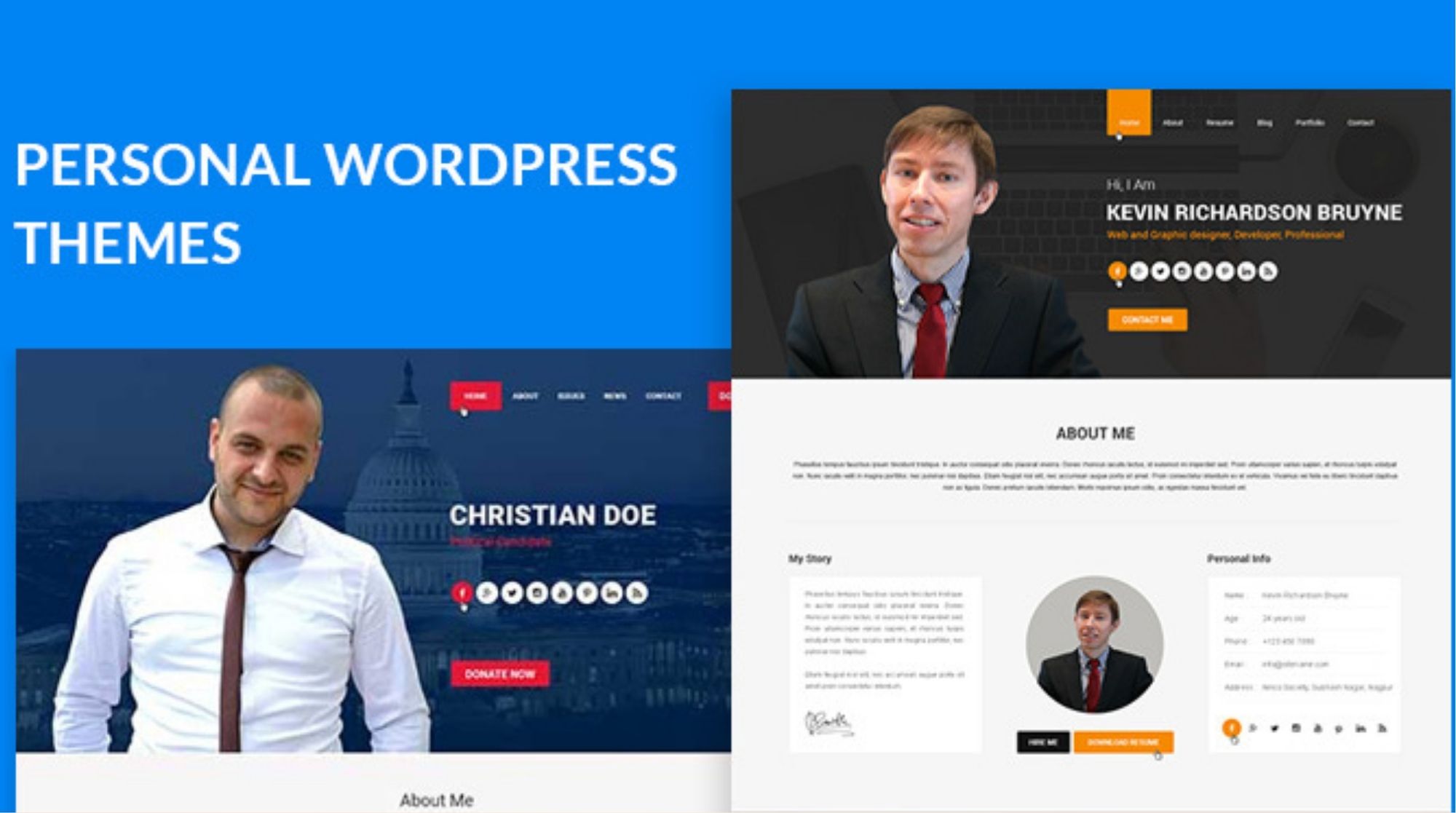 Best WordPress Personal WordPress Templates Free For 2025