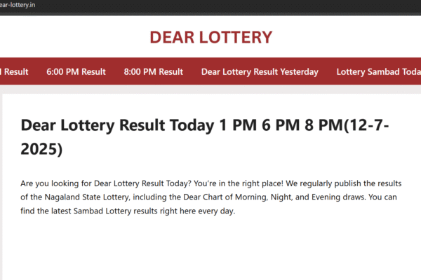 Your Trusted Guide to Dear Lottery: Stay Updated, Stay Informed
