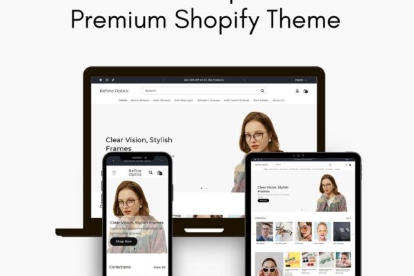 refine optics shopify theme