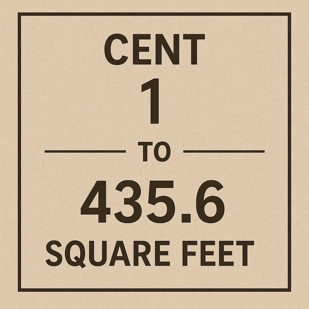 Cent to Square feet