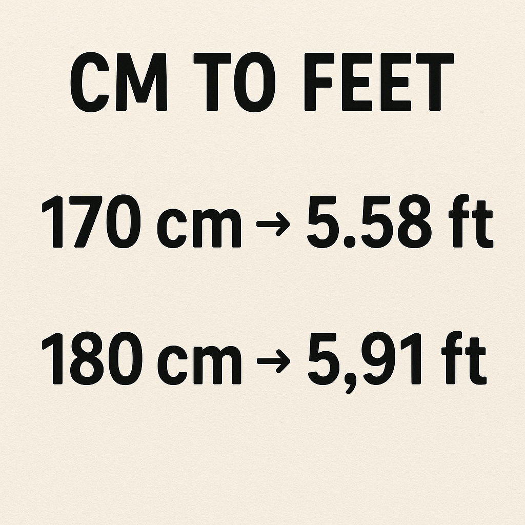 Cm to Feet