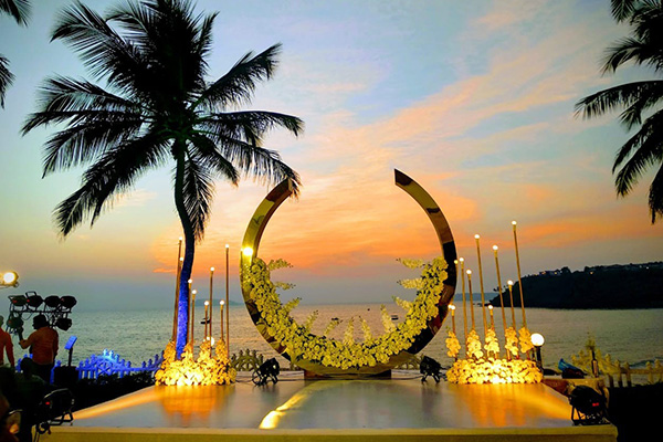 Goa beach wedding celebration