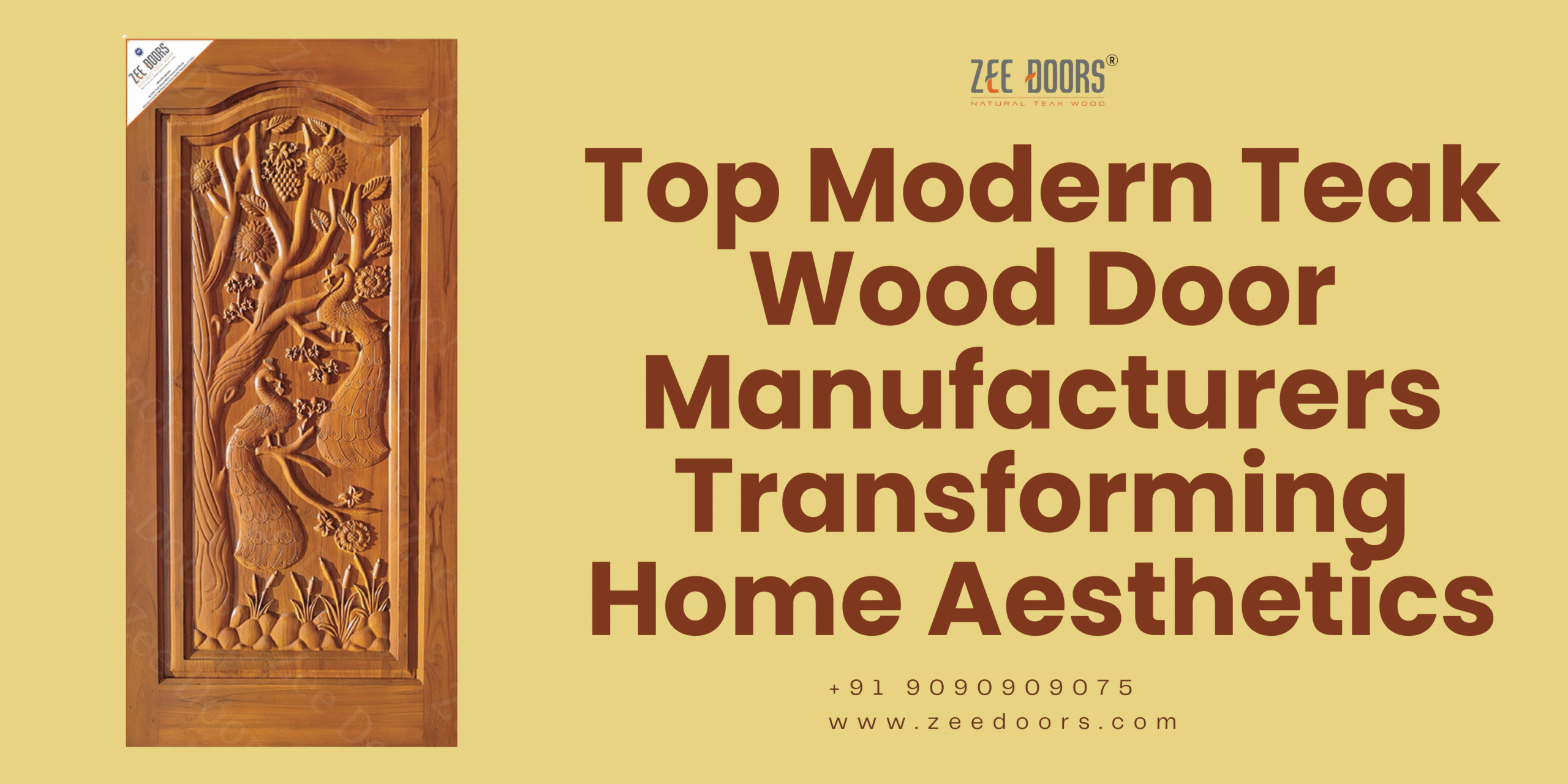 Modern Teak Wood Door Manufacturers
