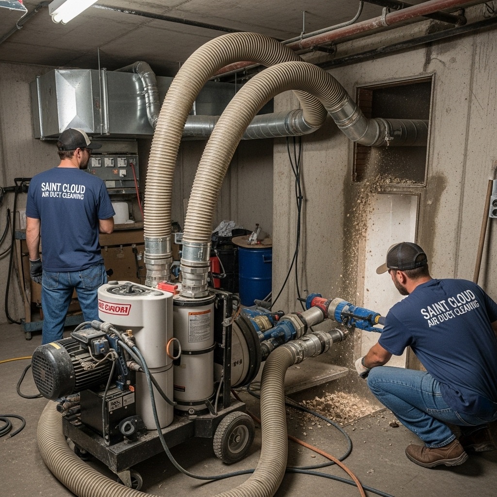 Negative Pressure Air Duct Cleaning