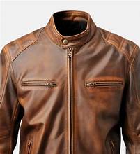 brown cafe racer leather jacket