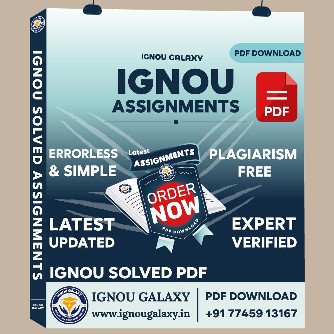 IGNOU Handwritten Assignment
