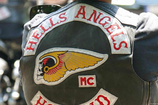 hells angels leather vest