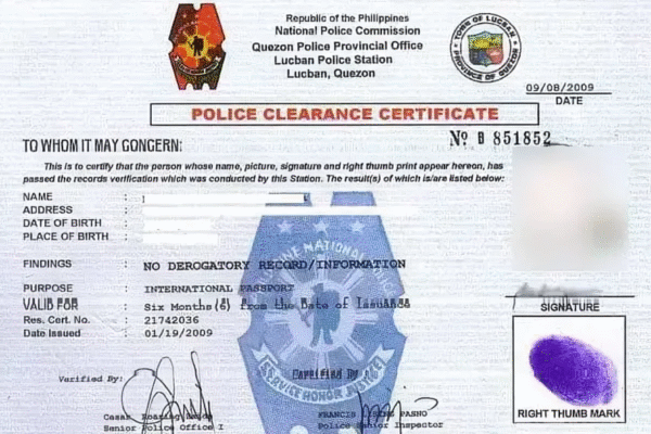 National Police Clearance