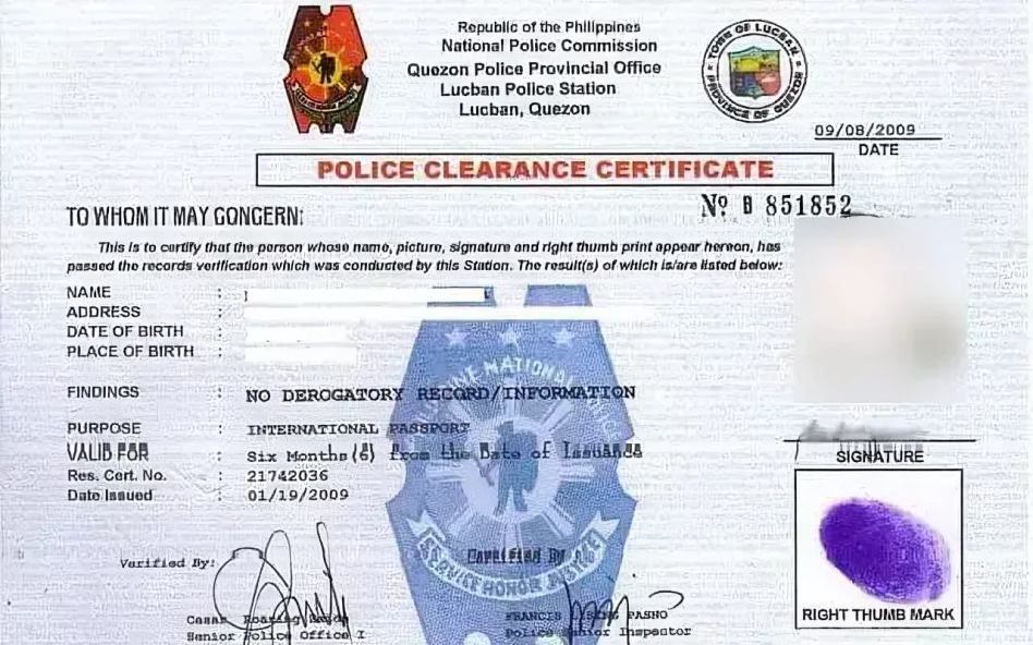 National Police Clearance