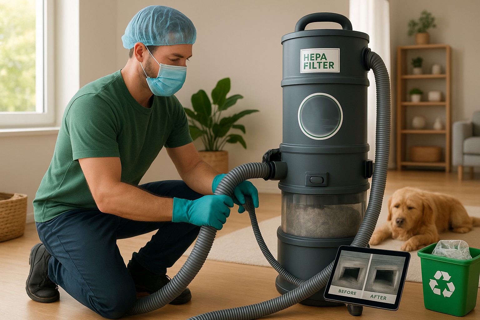 Negative Pressure Air Duct Cleaning