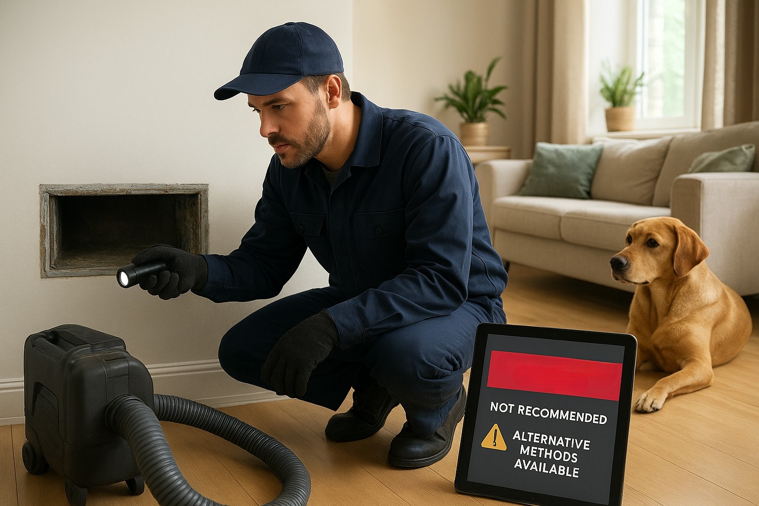 Negative Pressure Air Duct Cleaning