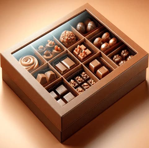 Luxury custom chocolate boxes with elegant packaging design