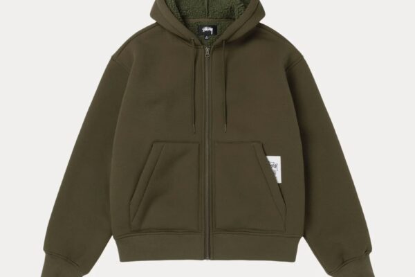Stussy Bonded Sherpa Hoodie Green