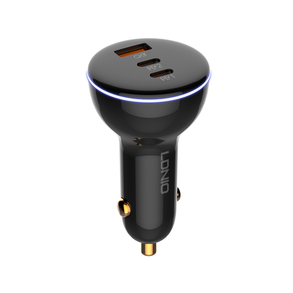 Ldnio C102 160W 2C+U Full Protocol Quick Charge Car Charger With Type-C To Type–C Cable
