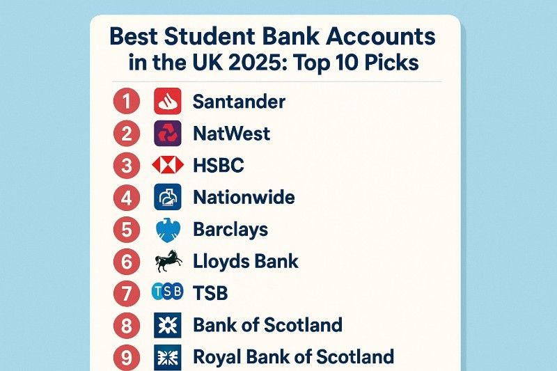 Best Student Bank Accounts in the UK 2025 Top 10 Picks - Uninist