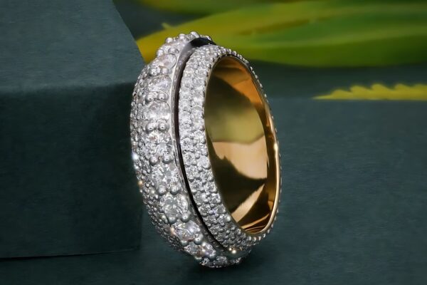 mens moissanite ring